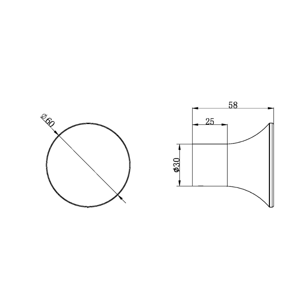 Handdoekhaak Capri – Graphite