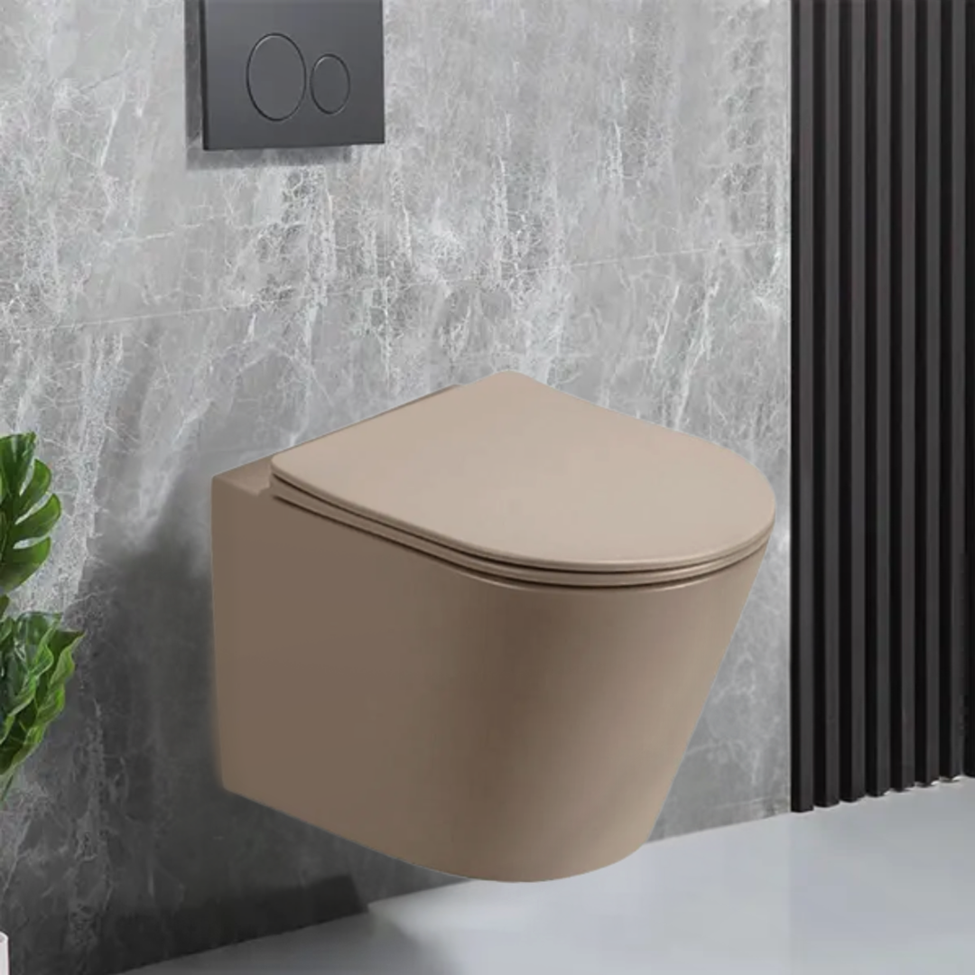 Opbouw Hangend Toilet - Paris - Mat Beige - 480x365x370mm