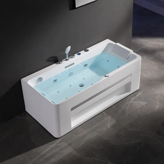 Opbouw massagebad - Marbella - Glans wit - 180x90x62 cm