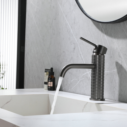 Opbouw wastafelkraan Angelica - Gunmetal grey - 15.9 × 12.2 × 5.5 cm