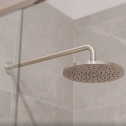 Thermostatiche inbouw regendoucheset Valencia - Air shower II - Brushed nickel