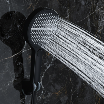 Douchepaneel Elena - LED - Digitaal display - Mat zwart- 145 × 18 × 65 cm