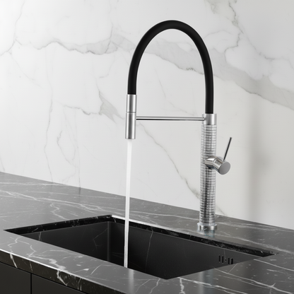 Semi-professionele Keukenkraan Angelica – Uittrekbare Uitloop – Chroom- 52.9 × 24.9 × 5.5 cm