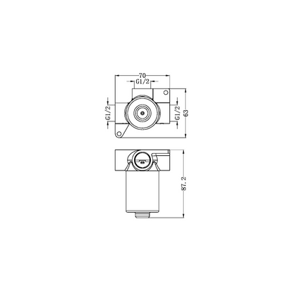 Inbouw Mengkraan Valencia - 1-Gats - Brushed gold