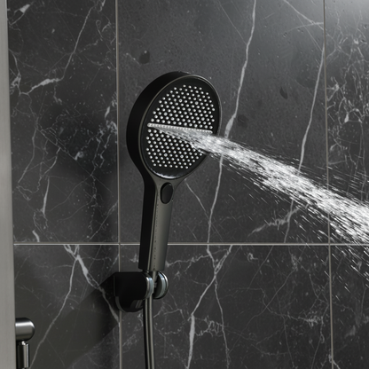 Douchepaneel Elena - LED - Digitaal display - Gunmetal grey - 145 × 18 × 65 cm