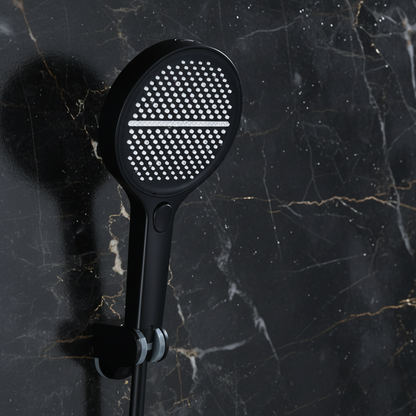 Douchepaneel Elena - LED - Digitaal display - Mat zwart- 145 × 18 × 65 cm