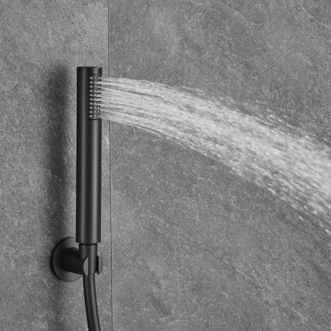 Thermostatische opbouw badkraan - Alessandra - Mat zwart