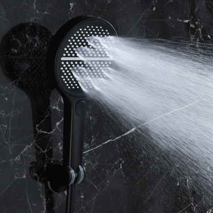 Douchepaneel Elena - LED - Digitaal display - Mat zwart- 145 × 18 × 65 cm