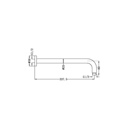Thermostatiche inbouw regendoucheset Valencia - Air shower II - Brushed bronze