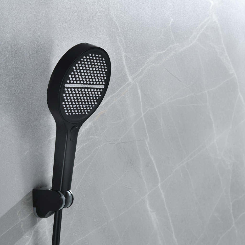 Douchepaneel Elena - LED - Digitaal display - Mat zwart- 145 × 18 × 65 cm