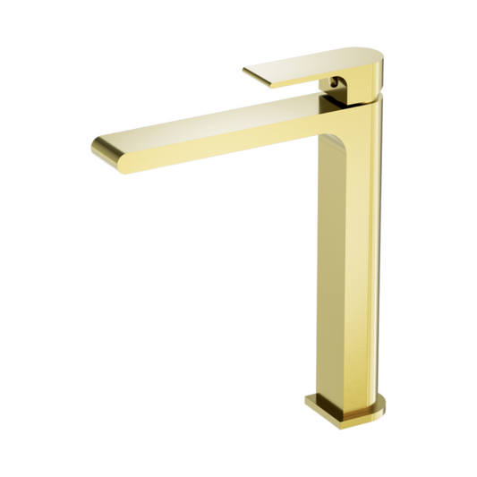 Hoge wastafelkraan Portofino - 1-Gats - Brushed gold