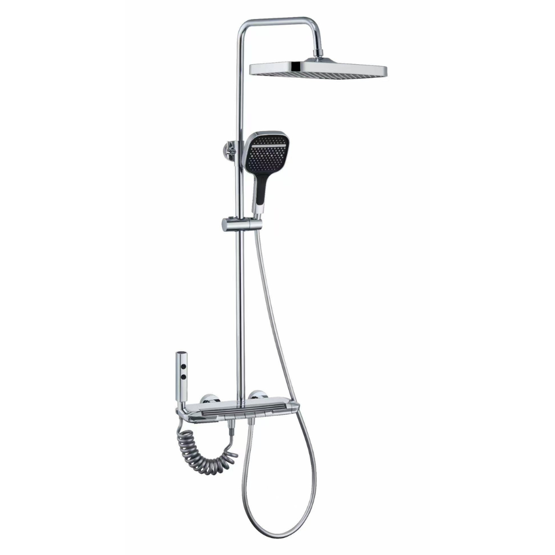 Thermostatische Opbouw Regendoucheset - Sandro - Chroom
