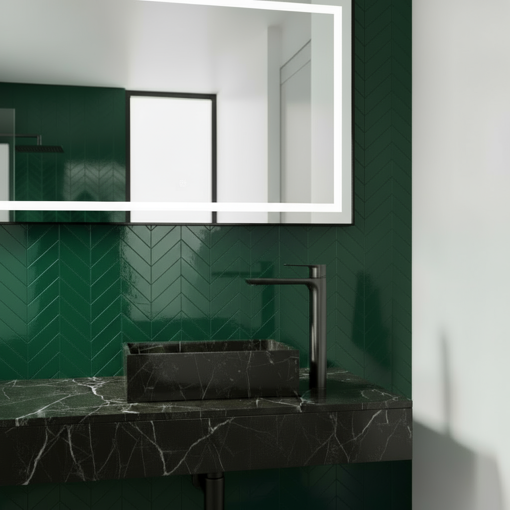 Hoge wastafelkraan  – Silvio – Gunmetal grey - 31,5 × 19 × 4,5 cm