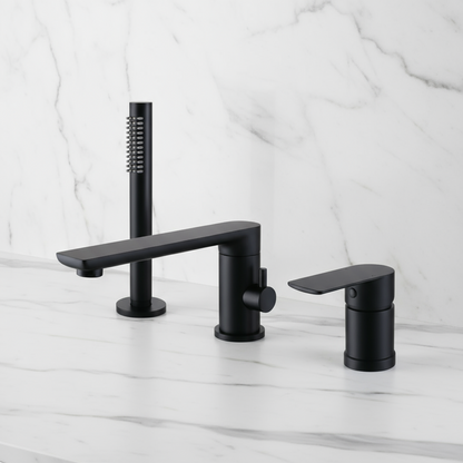 Opbouw badkraan Vero – Mat zwart - 21,6 × 24 × 19,5 cm