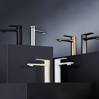 Opbouw wastafelkraan Diego  – Mat zwart - 15 × 13,7 × 4,4 cm