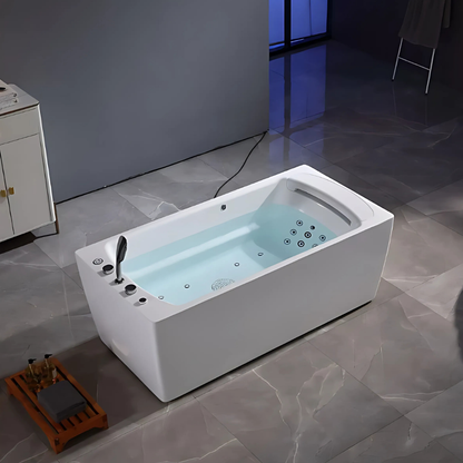 Vrijstaand Massagebad – Bellagio – Glans Wit – 170x85x62 cm