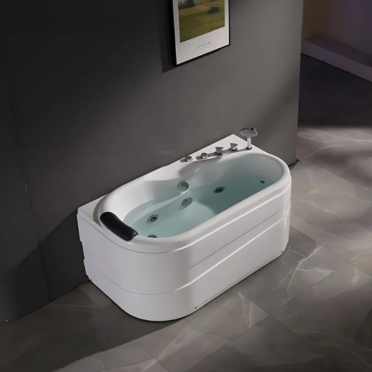 Opbouw Massagebad – Geneva – Glans Wit – 145x76x70 cm