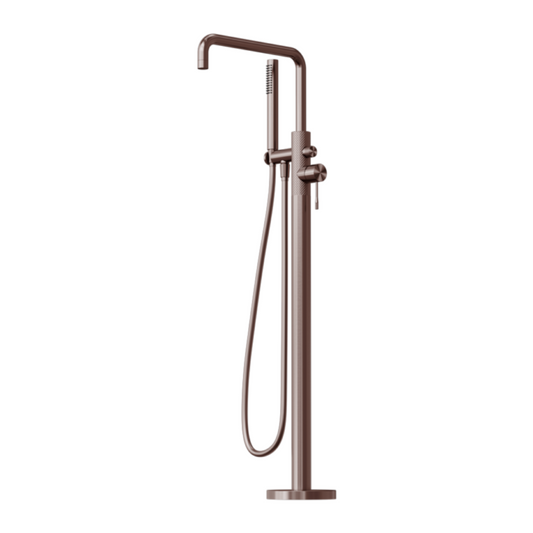 Vrijstaande badmengkraan Valencia - Staafhanddouche - Brushed bronze