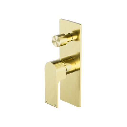Inbouw mengkraan met diverter – Portofino – Brushed gold