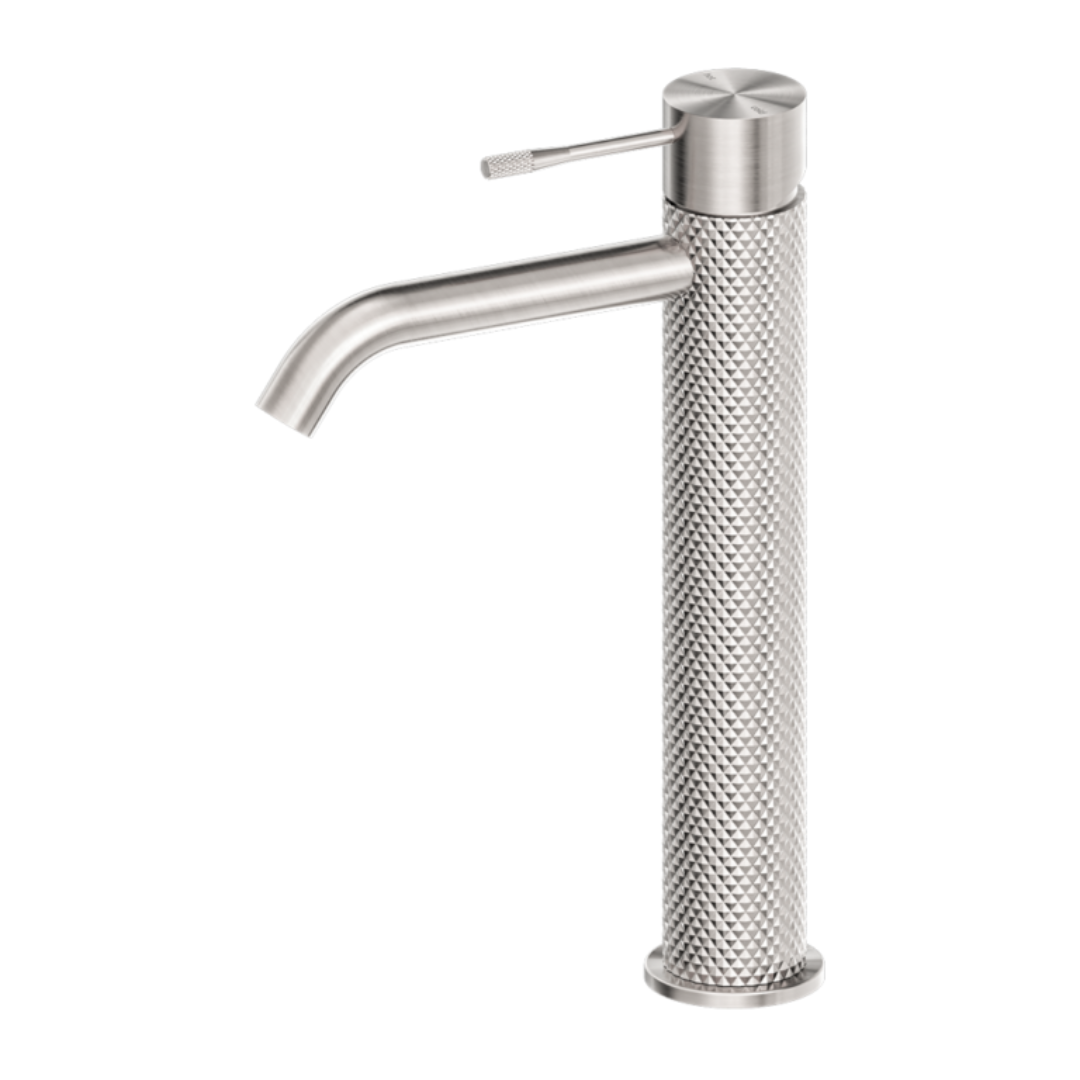 Hoge wastafelkraan Valencia - 1-Gats - Brushed nickel