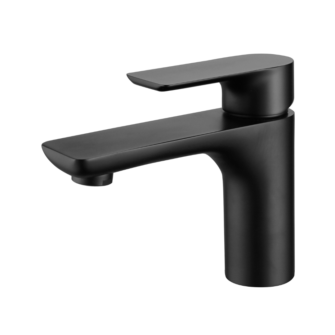 Opbouw wastafelkraan Silvio – Mat zwart - 14 × 16,5 × 4,3 cm