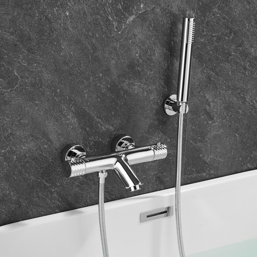 Thermostatische opbouw badkraan - Alessandra - Chroom