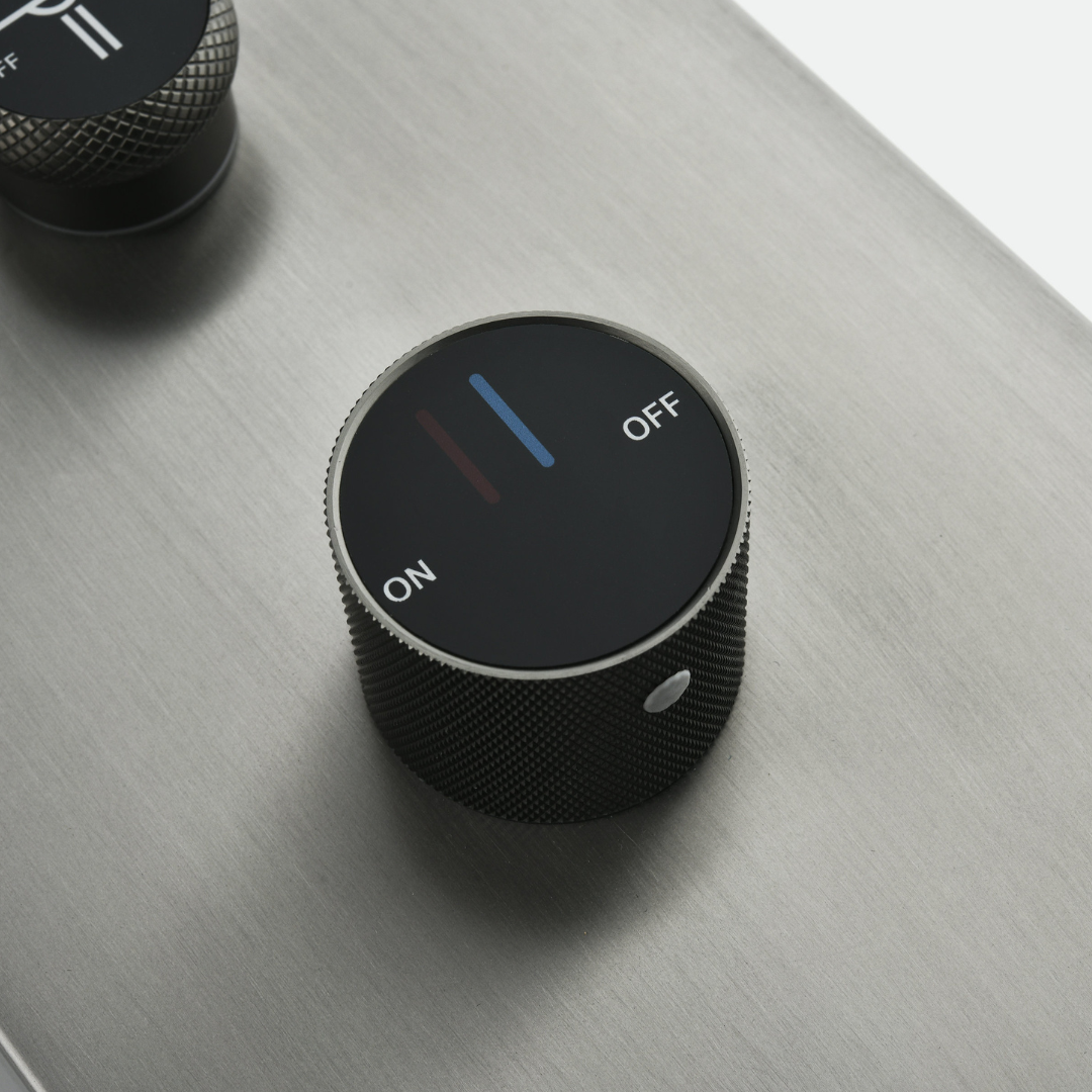 Douchepaneel Elena - LED - Digitaal display - Gunmetal grey - 145 × 18 × 65 cm