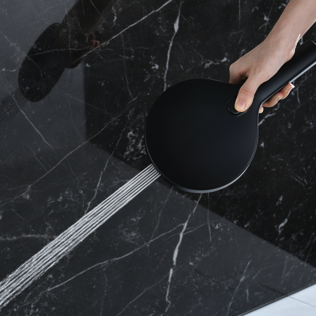 Douchepaneel Elena - LED - Digitaal display - Mat zwart- 145 × 18 × 65 cm