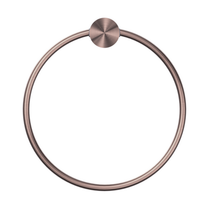 Handdoekring Valencia - Brushed bronze
