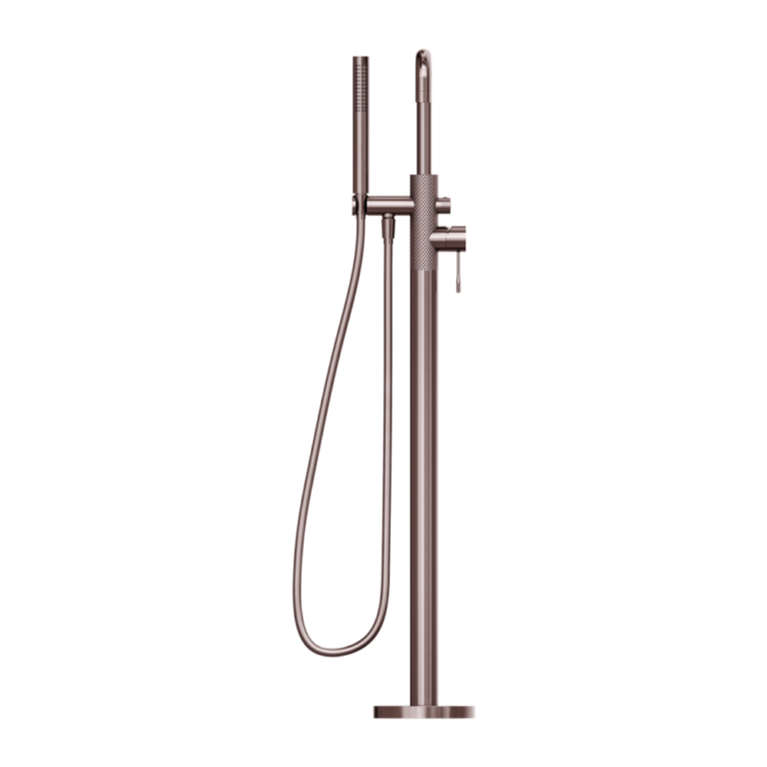 Vrijstaande badmengkraan Valencia - Staafhanddouche - Brushed bronze