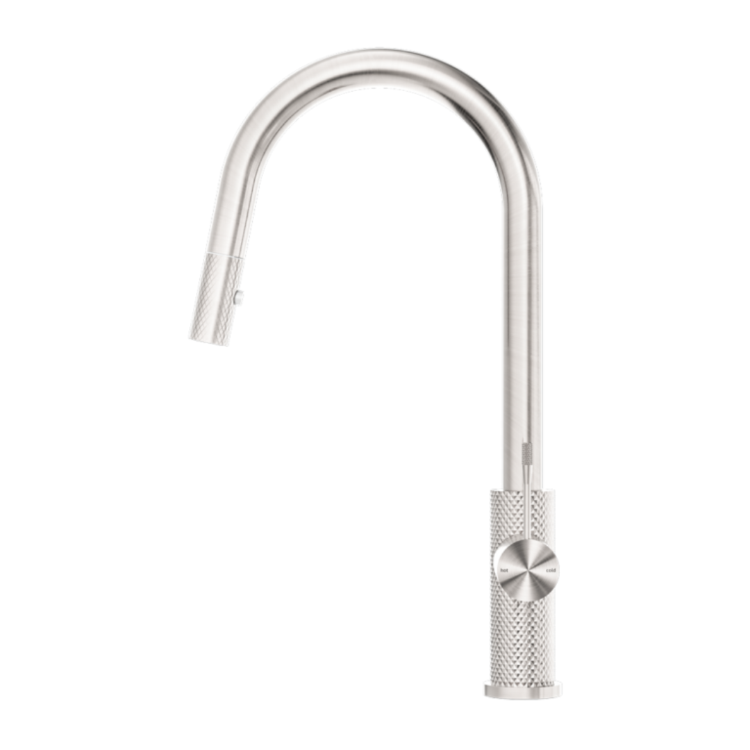Keukenkraan Valencia – Uittrekbaar met sprayfunctie – Brushed nickel