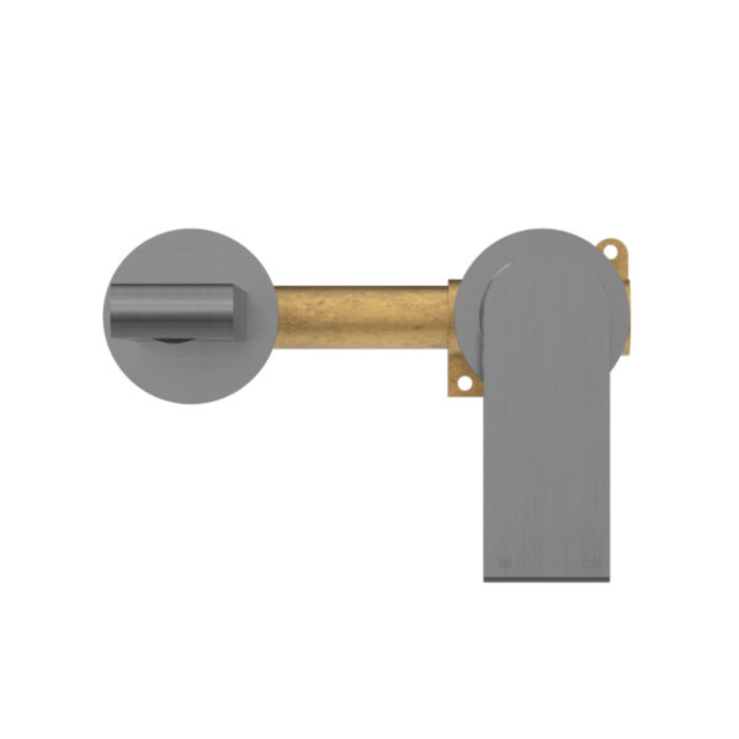 Inbouw wastafelkraan Portofino – Zonder achterplaat - Gun metal grey