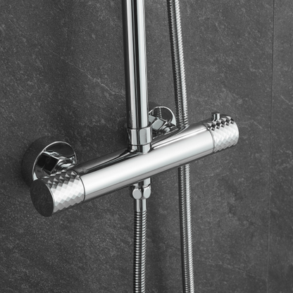 Thermostatisch opbouw regendoucheset - Julio - Chroom