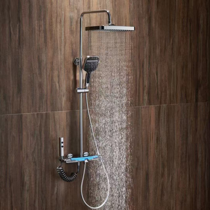 Thermostatische Opbouw Regendoucheset - Sandro - Chroom