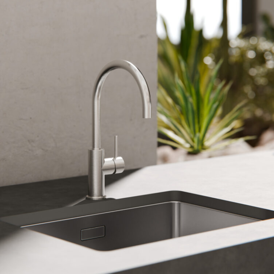 Keukenkraan Capri – Brushed nickel