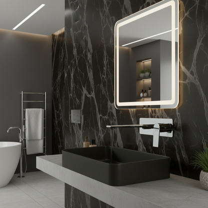 Inbouw wastafelkraan Diego  – Chroom - Incl. inbouwdeel - 22,5 × 11 × 20 cm