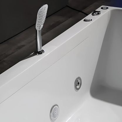 Vrijstaand Massagebad – Lorenzo – Glans Wit – 170x80x58 cm