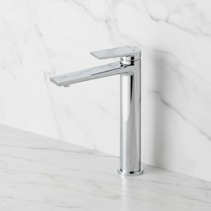 Hoge wastafelkraan Diego  – Chroom- 27,5 × 16,6 × 22,3 cm