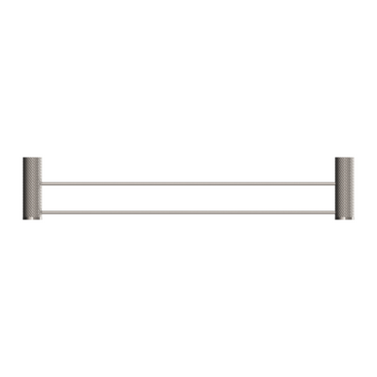 Dubbele Handdoekrek Valencia - Brushed nickel