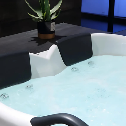 Hoekbad Massagebad – Oliver – Glans Wit – 176x123x82 cm