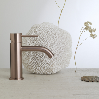 Opbouw wastafelkraan Capri - 1-Gats - Brushed nickel
