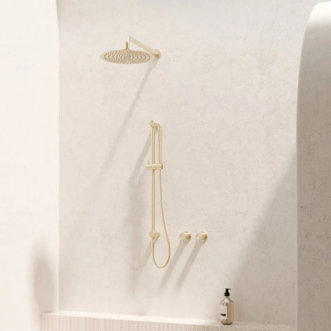 Douchekop Capri – Brushed gold - 300mm