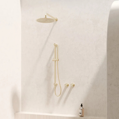 Douchekop Capri – Brushed gold - 300mm