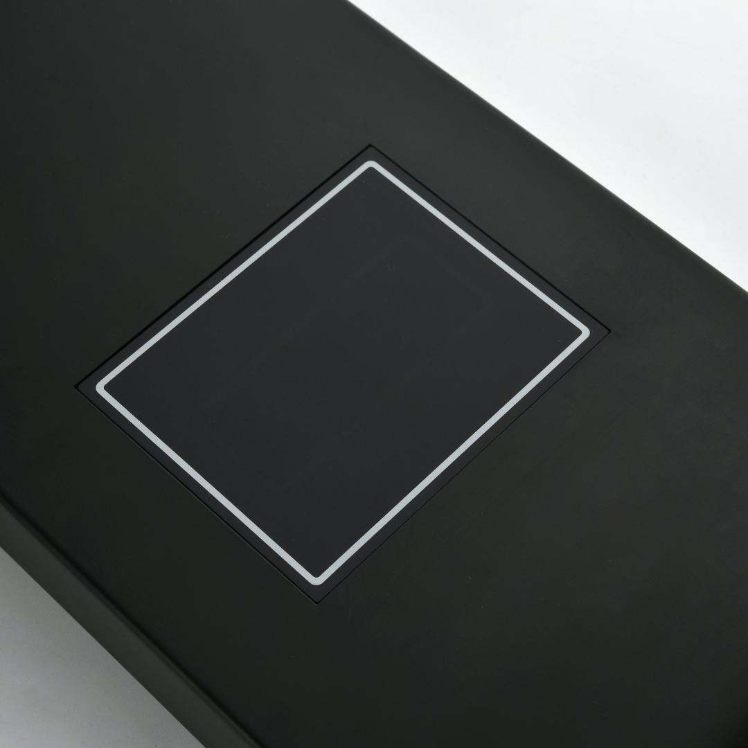 Douchepaneel Elena - LED - Digitaal display - Mat zwart- 145 × 18 × 65 cm