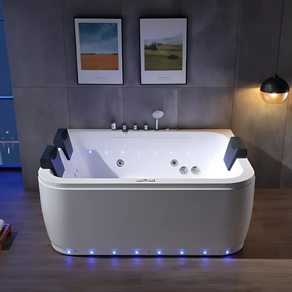 Opbouw Massagebad – Isabella – Glans Wit – 170x115x72 cm