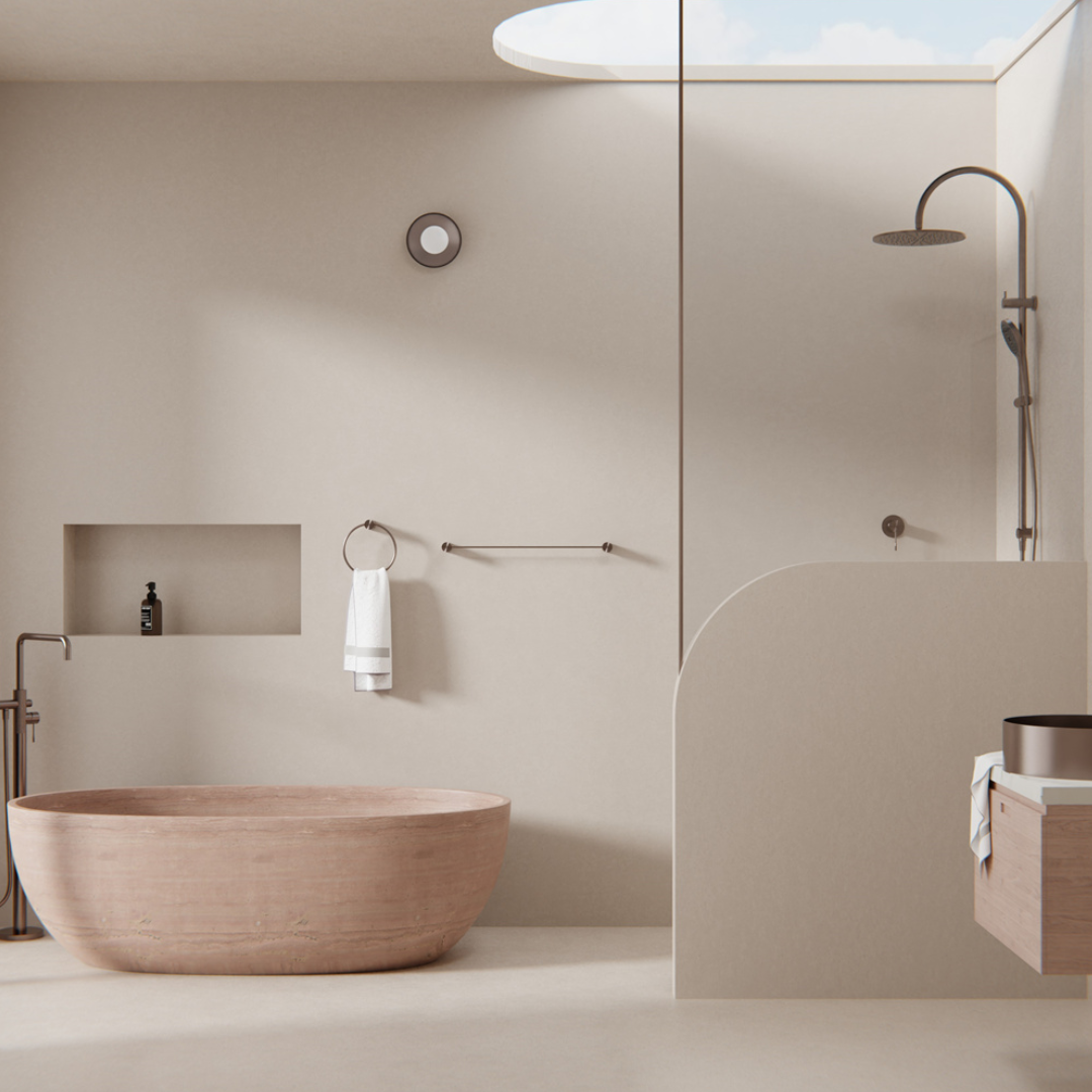 Handdoekrek Valencia - Brushed nickel