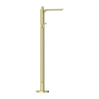 Vrijstaande badmengkraan Portofino - Staafhanddouche - Brushed gold