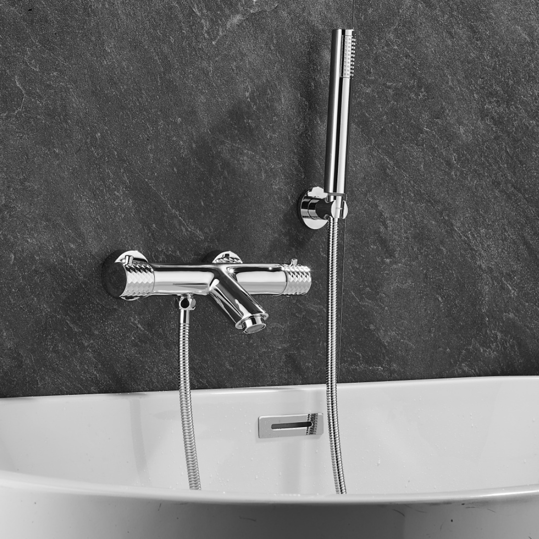 Thermostatische opbouw badkraan - Alessandra - Chroom