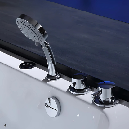 Hoekbad Massagebad – Florence – Glans Wit – 170x120x64 cm