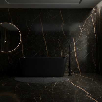 Vrijstaande badkraan Emilia - Mat zwart - 88 × 22 × 16 cm